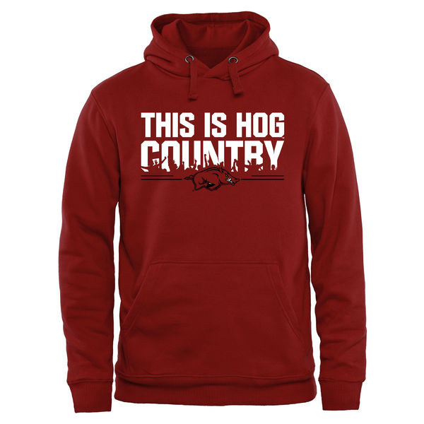 Men NCAA Arkansas Razorbacks Our House Pullover Hoodie Cardinal->more ncaa teams->NCAA Jersey
